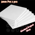 PVC board 3mm for Handmade Model or chasis making material DIY 12 Inch X 12 Inch - 1 pcs.
