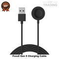 Fossil Gen6 Magnetic Charging Cable 2 Pin High Quality USB Charger Cable USB Charging Cable Dock Bracelet Charger for Fossil Gen6 Smart Watch. 