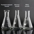 1piece 50ml/100ml/150ml/200ml/250ml/300ml/500ml/1000ml Borosilicate Glass Conical Erlenmeyer Flask for Lab Chemical Equipment.
