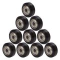 Nax 10Pcs Big Plastic Pulley Wheel With Bearing Idler Pulley Gear For 3D Printer. 