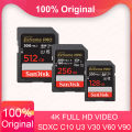 SanDisk U3 4K 6K 8K UHD Video C10 V30 V60 V90 Memory Card SD Card Extreme PRO SDHC SDXC sd Card UHS-I UHS-II for 1080P 3D Camera.