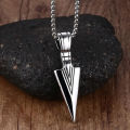 Arrow Necklace Stainless Steel Trendy Fashion Arrow Design Chain for Men. 