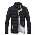 Thick Men New Warm Parka Jackets Winter Casual Men's Outwear Coats Solid Stand Collar Male Windbreak Cotton Padded Down Jacket. 