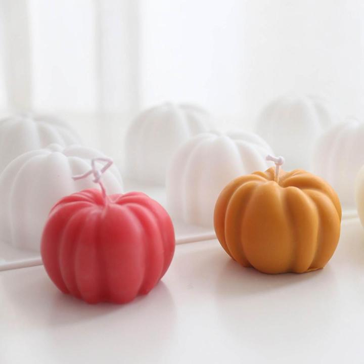 Halloween Candle Molds Candle Moulds For Pumpkin Soap Silicone Pumpkin Soap Mold, Handcrafted Silicone Halloween Molds For Christmas Party Decors, Diy Art Silicone Mold