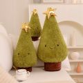 Plushie Xmas Tree Cute Stuffed Christmas Elk Reindeer Plush Deer Toy Pine Ring Bell Ginger Bread Chocolate House Bell. 