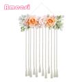 Ameesi Hair Accessories Organizer Wall Mounted Rainbow Tassels Hair Bows Holder. 