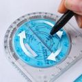 Multifunctional Geometric Ruler Geometric Drawing Template Measuring Tool Drawing Geometric Ruler For School Office Supplies.