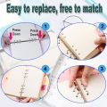 A5 Rainbow Soft PVC Notebook Binder Clear Soft PVC Notebook Cover.