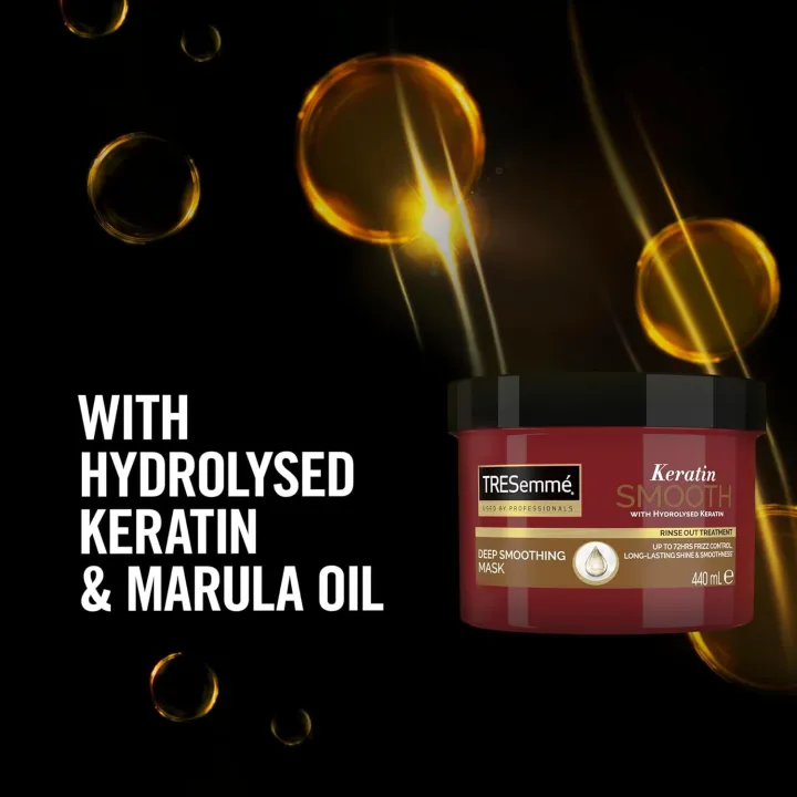 TRESemme%20Keratin%20Smooth%20Deep%20Smoothing%20Mask%20440ml%20Rinse-out%20Hair%20Treatment%20with%20Hydrolysed%20Keratin%20for%20soft,%20shiny,%20frizz-free%20Hair%20-%20Image%203