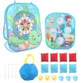 Sandbag Game Kit Sandbag Toss Game Kit for Outdoor Throwing Toys Blue A. 