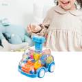 Gear Bus Toys Slide Car Early Educational Toys Interactive Toys with Visible Rotating Gears Gear Toy. 