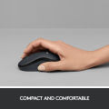 Logitech M220 SILENT Wireless Mouse, 2.4 GHz with USB Receiver, 1000 DPI Optical Tracking, 18-Month Battery, Ambidextrous, Compatible with PC, Mac, Laptop. 