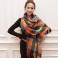 Winter Female Lattice Imitation Cashmere Scarf Autumn And Winter Thick Fashion Warm Wild Scarf Shawl. 