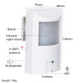 Tuya 6mp wifi Camera 4MP PIR Style Indoor OnVif Built-in Audio and TF Card Slot IPC Vision 48pcs 940nm IR LED Hidden.