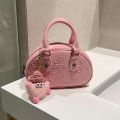 Wholesale Pink Bowling Niche Handbag Feeling Mini Bag Bag 2023 New Korean Version One Shoulder Crossbody Small Bag Woman. 