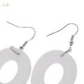 2x cool Acrylic Large OMG Letters Dangle Drop Earring Hip. 