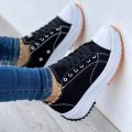 2022 Woman Platform Sneakers Women Casual Shoes Female Canvas Shoes Tennis Ladies Shoes Chunky Sneakers Lace Up Shoe Plus Size. 