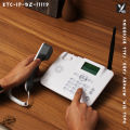 F317 4G LTE Desktop TelePhone with Dual SIM, Call Recording, SD Card, Sound, and AC/DC Power Support. 