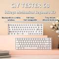 Tester68 Mechanical Keyboard Kit 2-Mode Wireless 2.4G/Bluetooth 5.0 Ciy Shaft Seat DIY Keyboard Shaft Tester for Wireless Keyboard PC Gaming.