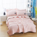 Washed cotton air conditioner quilt summer cool quilt double summer quilt summer thin quilt single quilt core machine washable summer solid color. 