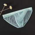 Underwear Men Elephant Nose Briefs Ultra-thin Mesh Bikini Panties Solid Seamless Elastic Lingerie Brief Tangas Underpants.