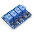 Arduino 4 channel relay module 5V control board with optocoupler  Relay Output 4 way relay module. 