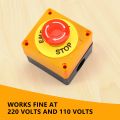 2Pcs Red Mushroom Emergency Stop Shut Off Push Button Switch No. 