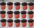 3.5Inchi(15pcs)Two-color flower pot PP soft plastic nursery home gardening succulent flower pot 15 pcs.
