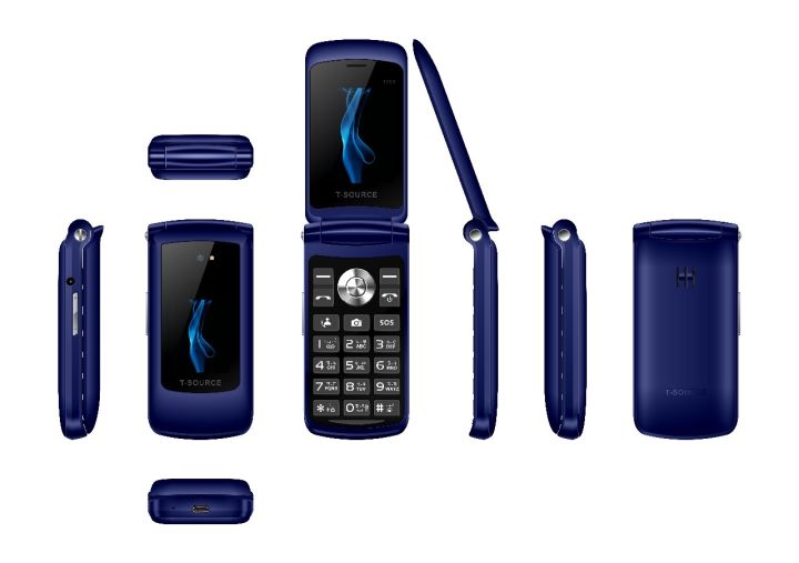 T Source t203 Dual Display Folding phone with 1 years official warranty