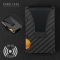 【ALL GOOD】IraJonas RFID Carbon Fiber Wallets For Men - Minimalist Aluminum Wallet For Men - Carbon Fiber Money Clip Wallet Metal - Mens Carbon Fiber Wallet Slim - Mens Wallet Carbon Fiber Card Holder With Money Clip. 