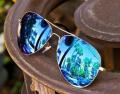 SODQW Aviator Sunglasses for Women Polarized Mirrored, Large Metal Frame, UV 400 Protection. 