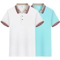 Men's LapelpoloSummer Breathable Casual Shirt Young and Middle-Aged Fashion Jacquard Collar Temperament Shirt. 