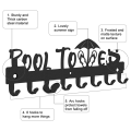 Pool Towel Rack with 8 Hooks, Towel Holder Wall Mounted for Outdoor or Bathroom, Towel Hanger for Hang Bathrobes.