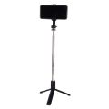 Q07 Tripod Selfie Stick 100cm with Detachable Bluetooth Shutter for Smartphone & Camera. 