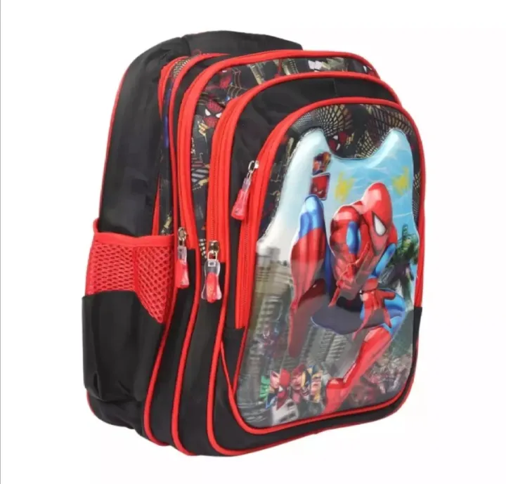 Spider%20Man%20School%20Bag%20For%20Kids%20Blue%20and%20Red%20Colur%20Bag%20-%20Image%203