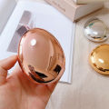 Ultra-thin Mirror Pebble Contact Lens Case INS Women's Cosmetic Contact Box Travel Elegant Contact Lens Storage Box.