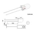 【Daily Necessities For Anyone Store】100pcs Yellow LED 5mm Round Ultra Bright LED Light Emitting Diode Lamp Water Clear 20mA 5 mm Through Hole Bulb. 