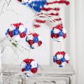 Flower Hanging Ball Red White Blue Decor Balls Flower Balls American Flag Day American Independence Day Decorative Flower Ball Foam. 