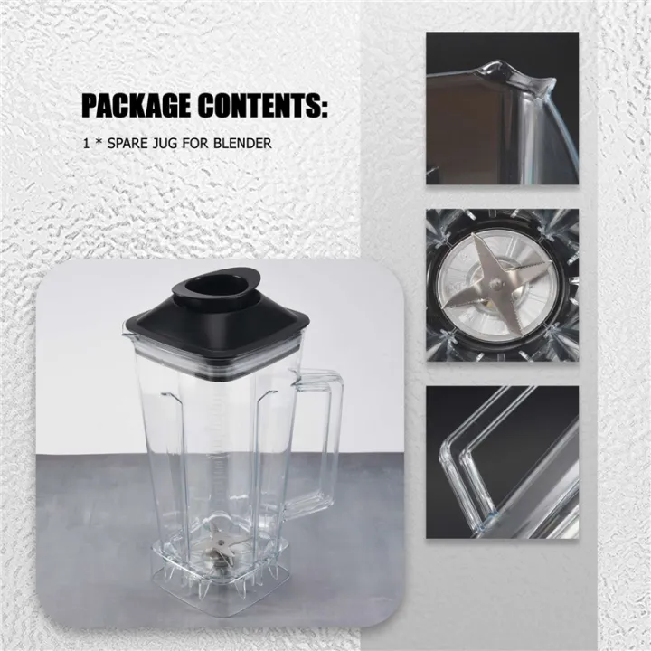 Spare%20Jug%20for%20Blender%20Replacement%20Part%20Transparent%202L%20Capacity%20Blender%20Spare%20Compatible%20for%20SILVER%20Blender%20-%20Image%202