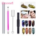Magnetic Nail Art Tool Cat Eyes Nail Magnet Set for Diy Manicure Strong Magnetic Stick for Gel Polish Salon Quality Tool for Nail Magnet Tool. 