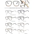 Retro Square Metal Big Frame Eyewear +1.75 Men Reading Glasses Stylish Designer Double Bridge Anti Blue Light Hyperopia Glasses. 