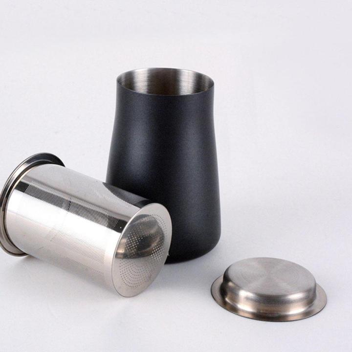 Coffee Powder Sifter Stainless Steel Coffee Fine Mesh Strainer Coffee Cup Tank Household Kitchen Coffee Accesspries