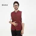 LOOK UP Gabardine Smart & Stylish Men's Waistcoat | Formal Koti Vest for Men. 