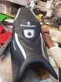 Suzuki gixxer monotone silver CLOUR  modified seat cover. 
