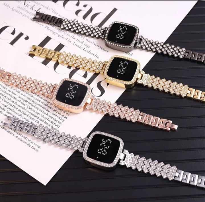 Stylish Led Touch Fashionable Diamond Card Stone New Women