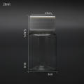 15ml-100ml Empty Refillable PET Transparent Plastic Jar Bottle Travel Cosmetic Container Pot Holder Case Plastic Screw Lid. 