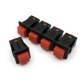 Push Switch 2pin, Red- 5pcs. 