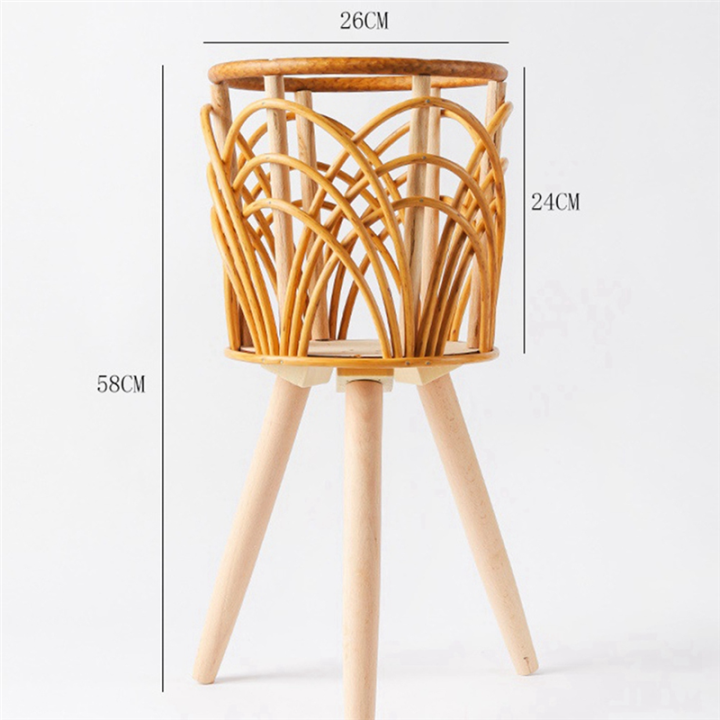 Rattan%20Indoor%20Plant%20Stand%20Straw%20Woven%20Flowers%20Pot%20Holder%20Stool%20with%20Legs%20Floor%20Planter%20Baskets%20Rack%20Wooden%20Plant%20Shelf%20B%20Easy%20Install%20-%20Image%202