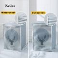 Redex Washing Machine Cover Cute Cartoon Sunscreen Waterproof Dustproof Washer Dryer Cover for 9-10kg Front-Loading Machine Accessories - washing machine cover. 