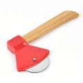 Exclusive Pizza Cutter ( Wooden  Handle ) - 1 Piece. 